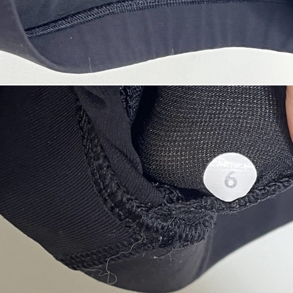 Lululemon Racerback Bralette Sports Bra Solid Black Size 6 Removable Pads - Picture 2 of 4